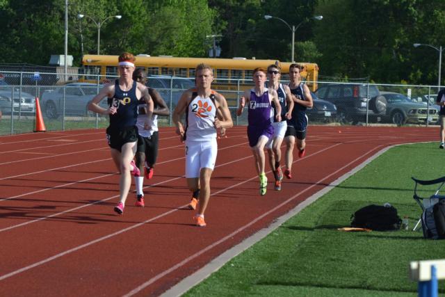 The Tigers' Brydon Groves-Scott had a strong outing in the 3,200-meter run on Wednesday. (Photo by Dan Brannan)