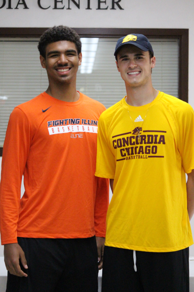 Mark Smith and JJ Schwarz will only be less than two hours away from one another at college; Smith is headed to U of I and Schwarz will attend Concordia.