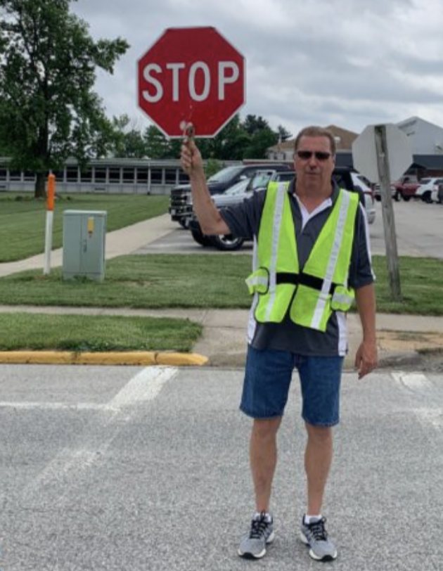 Jersey Crossing Guard Kenny Pohlman.