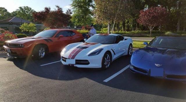 One of the most recent "cruises" was held at Town and Country Bank, where runners brought some of their hot rods. 