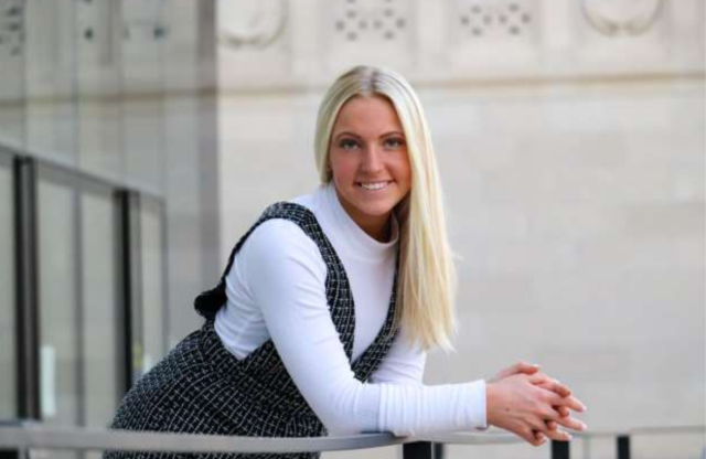 Marquette Catholic senior soccer player Emma Anselm 