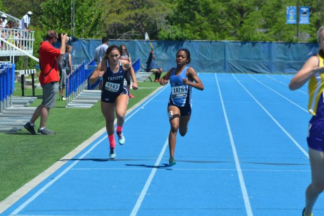 Kiara Chapman ran hard to the finish line on Friday. (Photo by Dan Brannan)