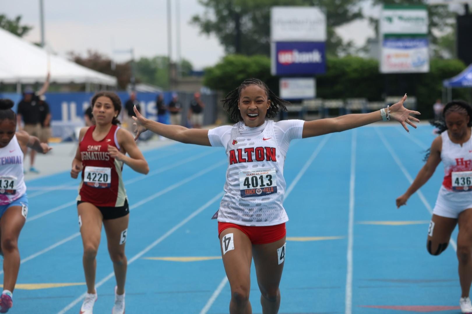 The Alton Redbirds' Rayna Raglin.