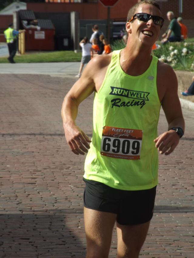 Nashville's Peter Mitchell was the overall winner in the Run for Bonifest on Saturday. (Photo by Brent Feeney)
