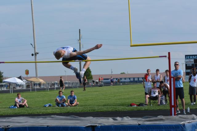 Sophomore Jim Arbuthnot was a state qualifer for the Panthers in the high jump.