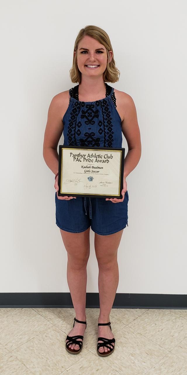Kadiah Baalman, PAC Pride Award winner