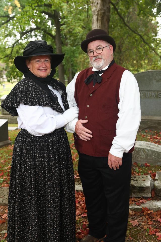Gail Drillinger and Jeff Pruett as Mary Sargent Dodge and Joseph True Dodge during 2023 Vintage Voices performances. Photo by Pete Basola.