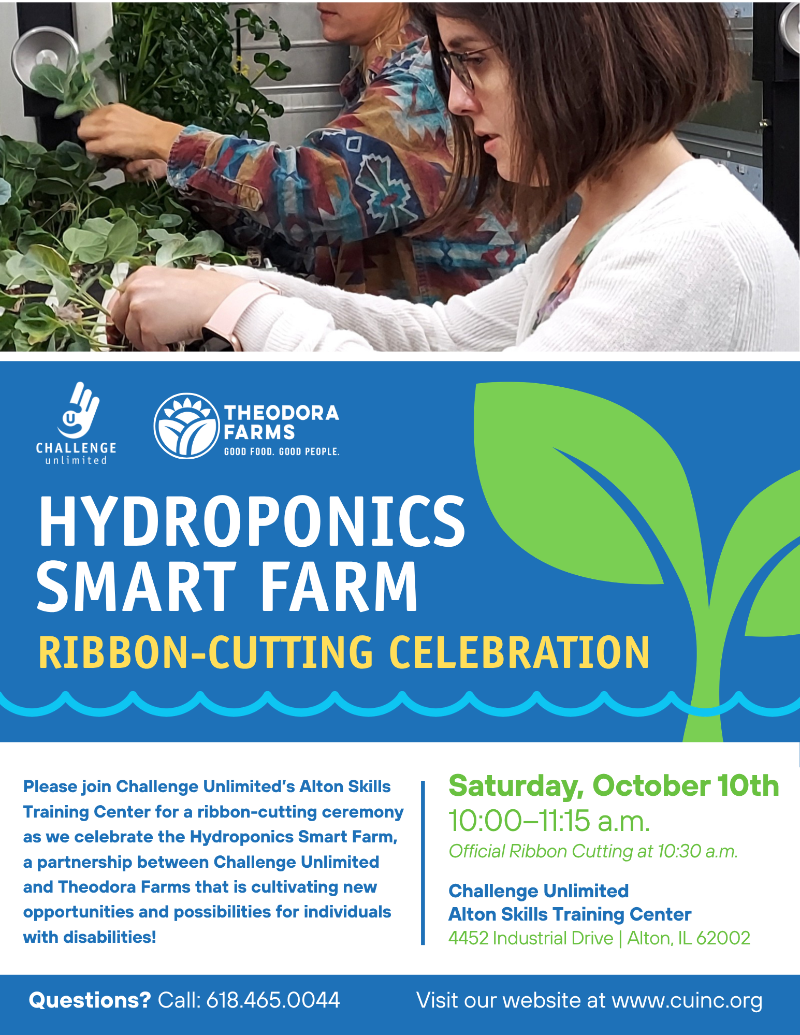 Hydroponics Smart Farm Ribbon-Cutting Celebration event flyer