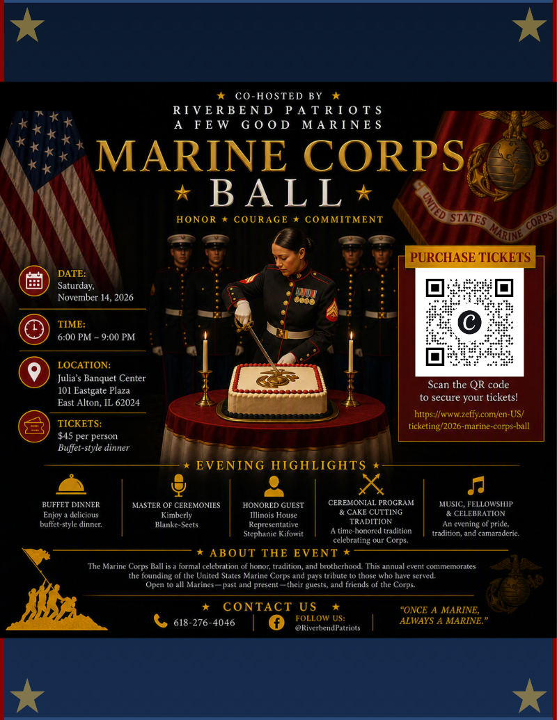 Marine Corps. Birthday Ball Celebration! event flyer