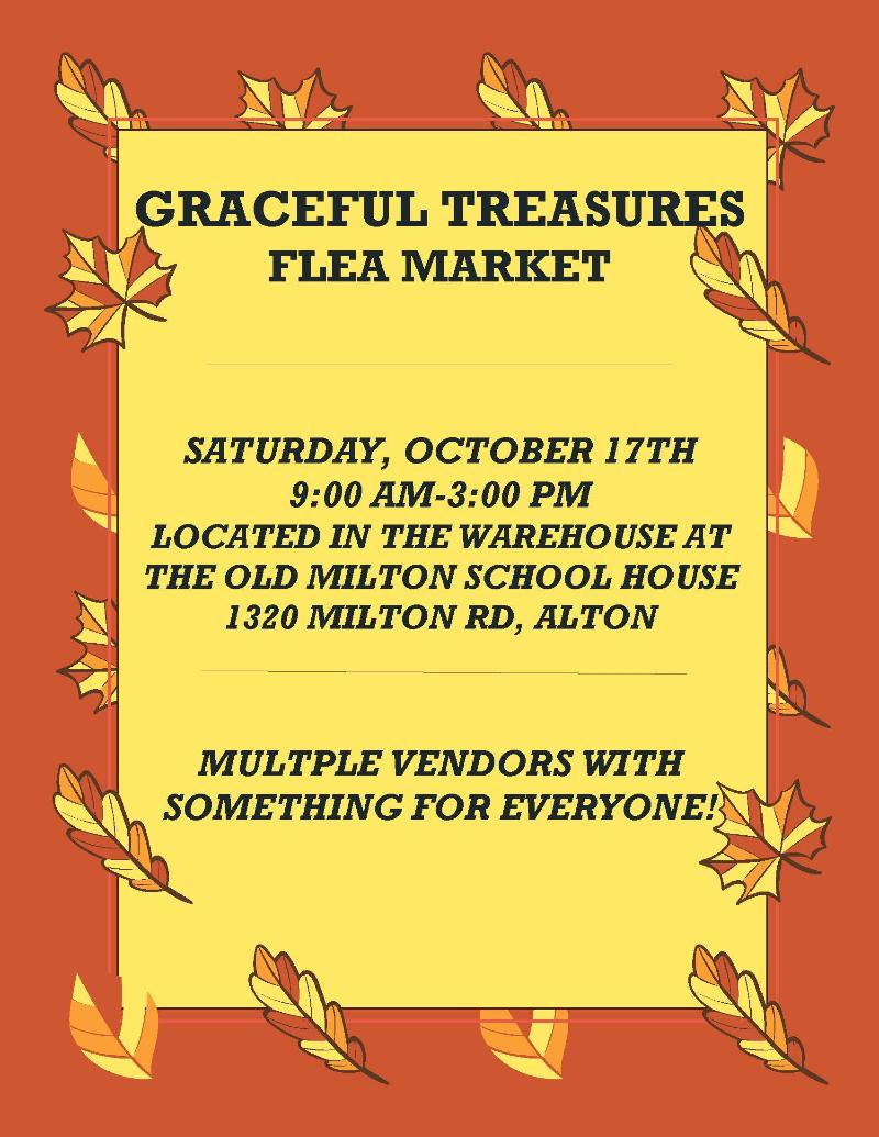 Graceful Treasures Flea Market event flyer