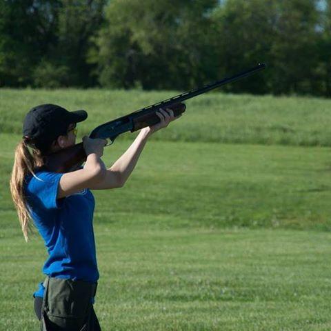 A member of the Marquette Catholic High School Trap Shooting team.
