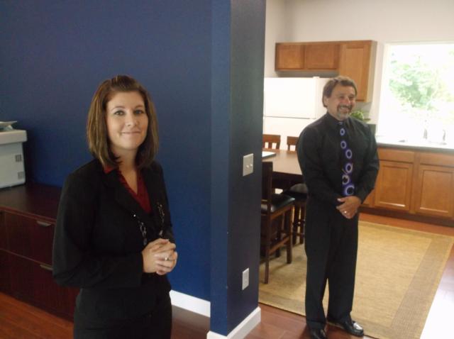 Schneider and Bruce offer assistance to Claywell's clients in their well-outfitted office
