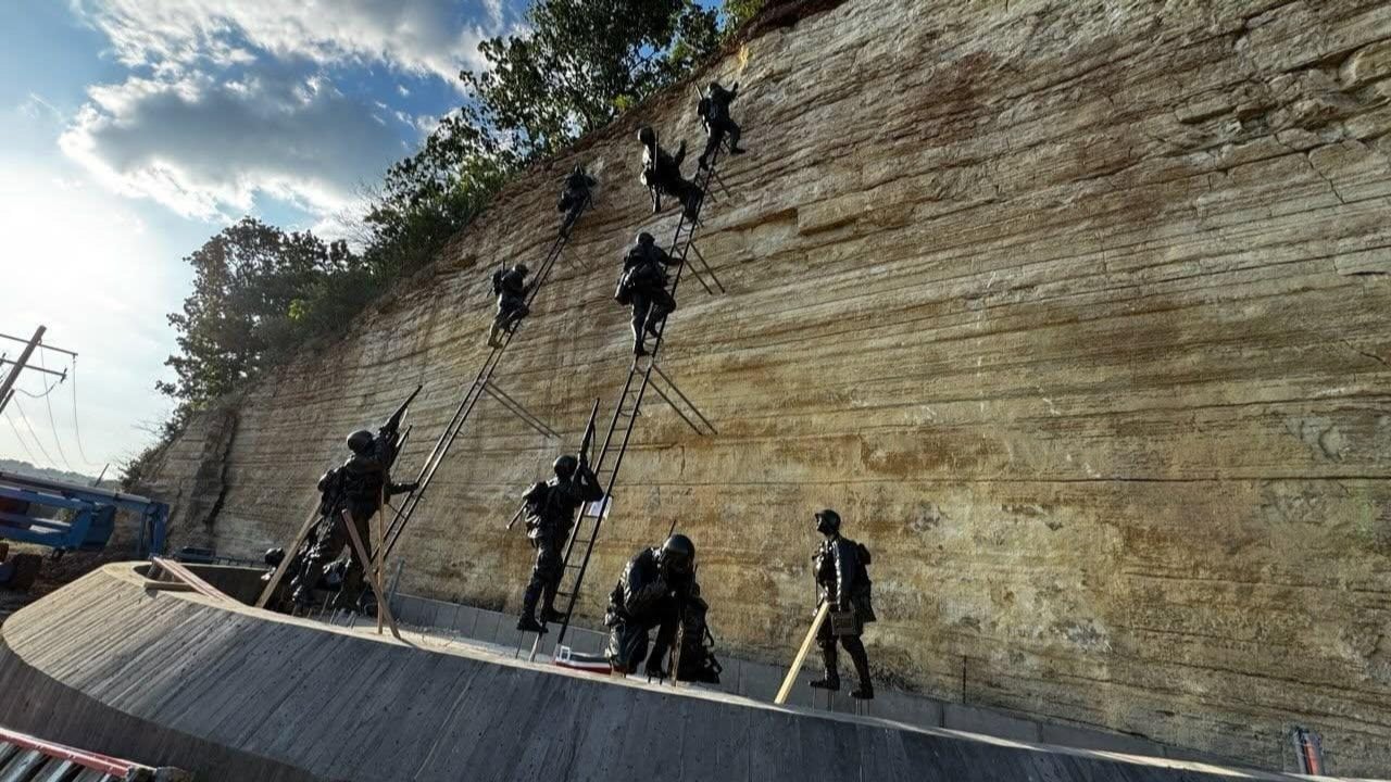 Photo courtesy of National Memorial of Military Ascent on Facebook. Video courtesy of 618 Drone Service.