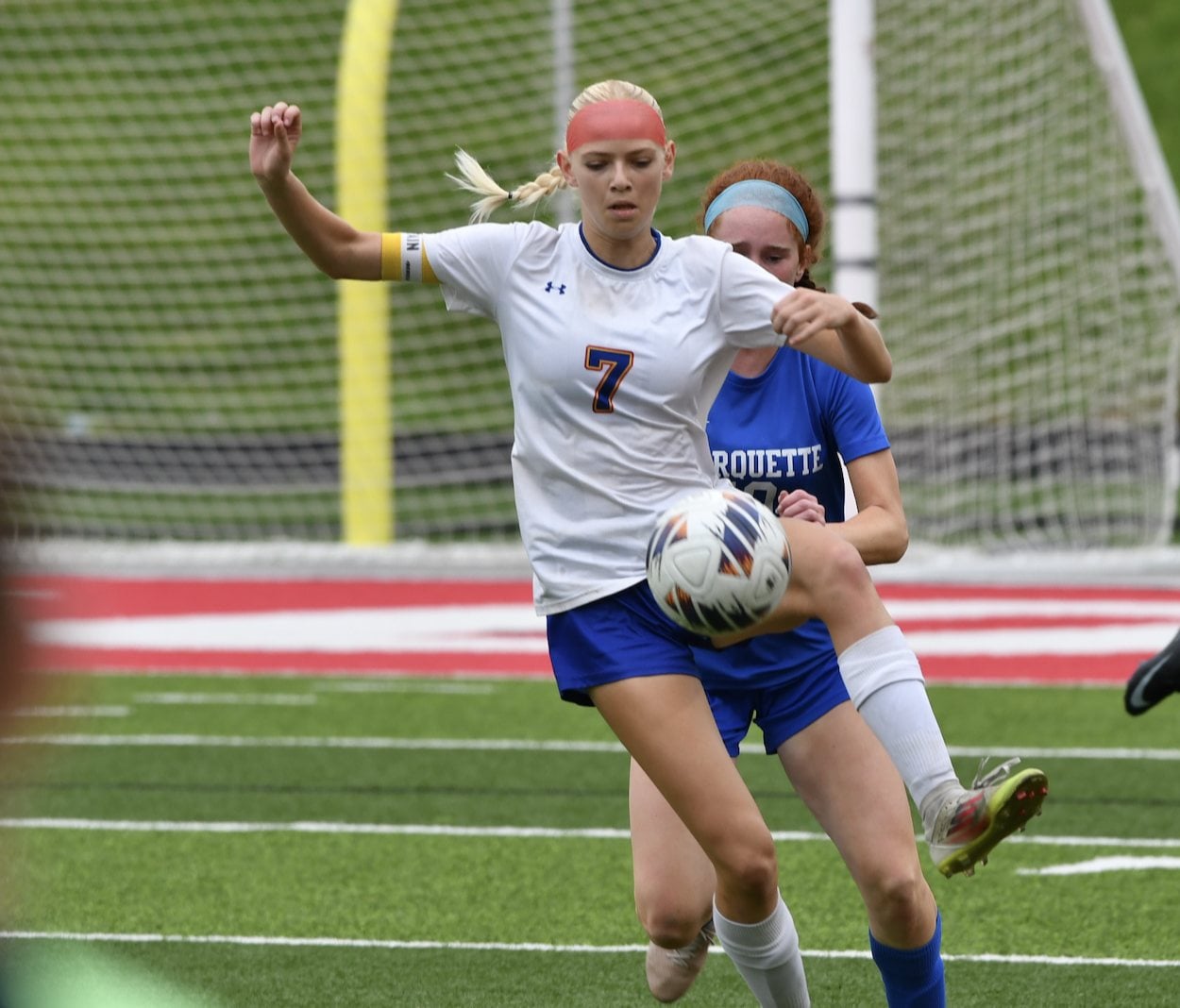 Gianna Stassi on the soccer field.