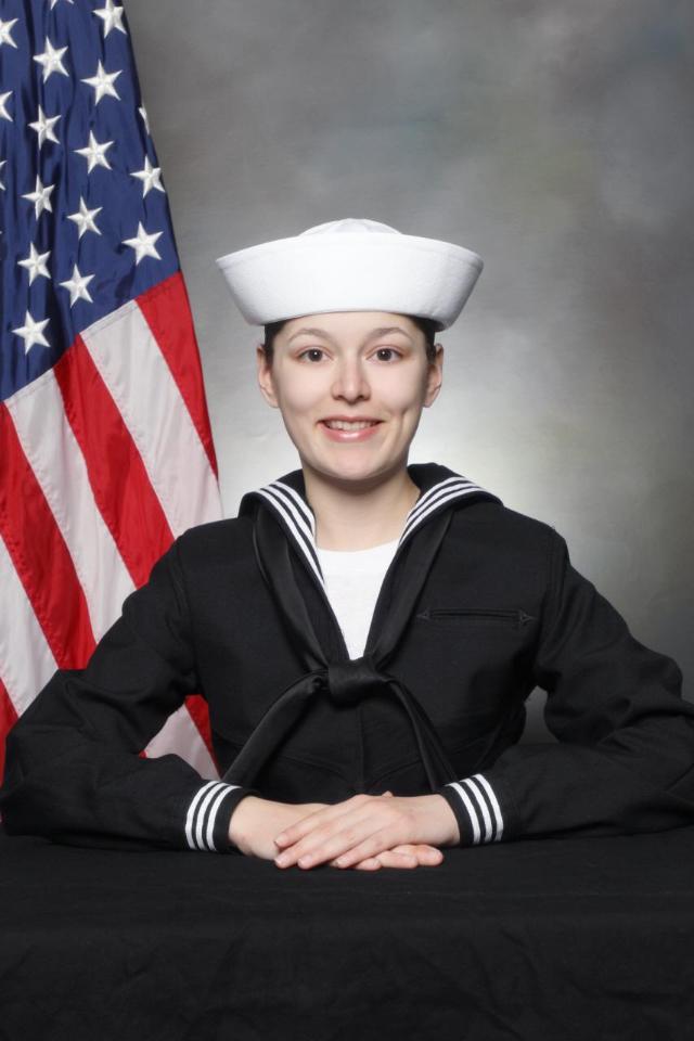 Seaman Ava Meneses graduated as the top Sailor from Recruit Training Command, earning the Military Excellence Award (MEA) June 5, 2025.