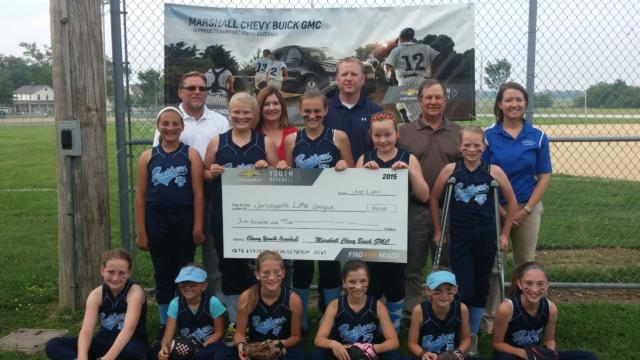 First row (seated left to right): Taylor Stelbrink, Caytline Beemer, Kendal Davis, Jerra LaPlant, Josie Hudson and Josie LaPlant Second row (standing left to right): Kate Jones, Carly Daniels, Kassidy Bowman, McKennah Youngblood and Kari Krueger Third row (standing left to right): Stan Hudson, Kim Marshall, Keith Krueger, Gary Goetten and Angela Sullivan