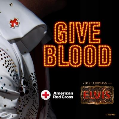 Give blood and be entered for a Graceland trip drawing.