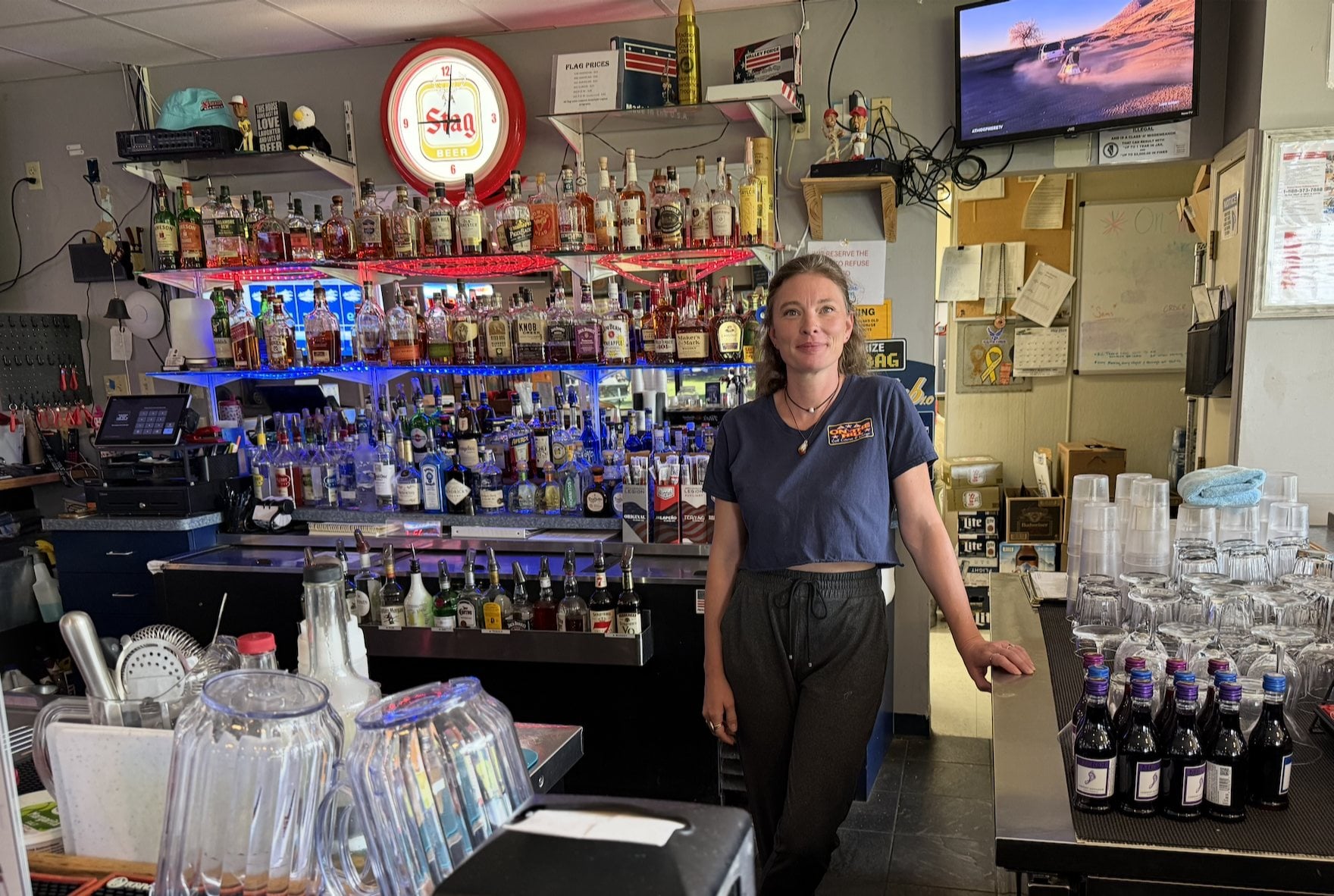Bartender Kellie Hoffman.
