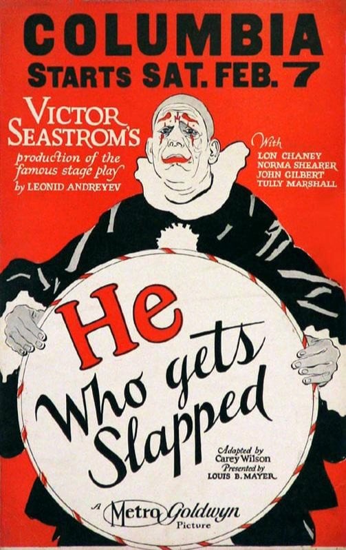 Theatrical release poster for He Who Gets Slapped (1924)