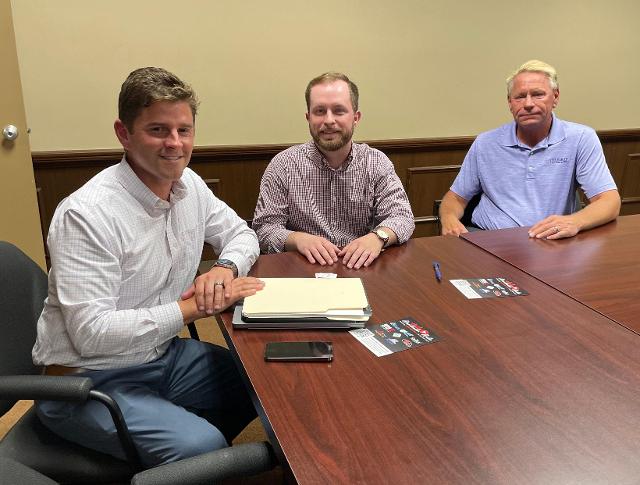 Rep. Ryan Spain, Joe Hackler and Mike Walters.