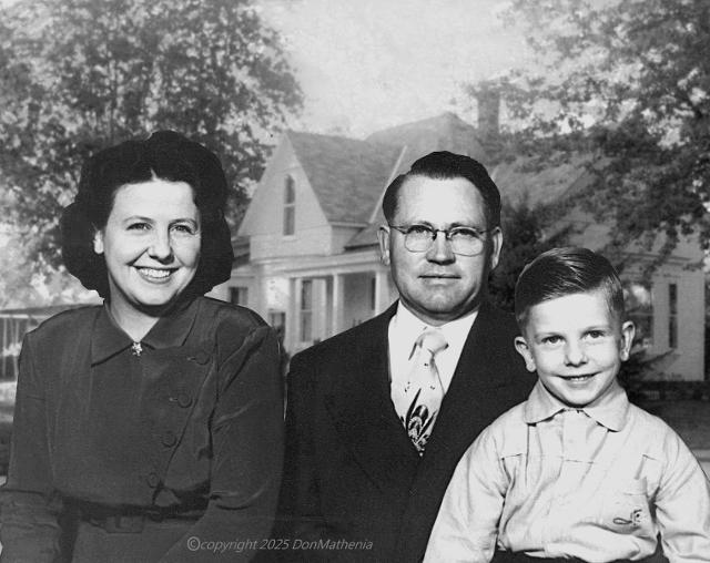 Mathenia and his parents