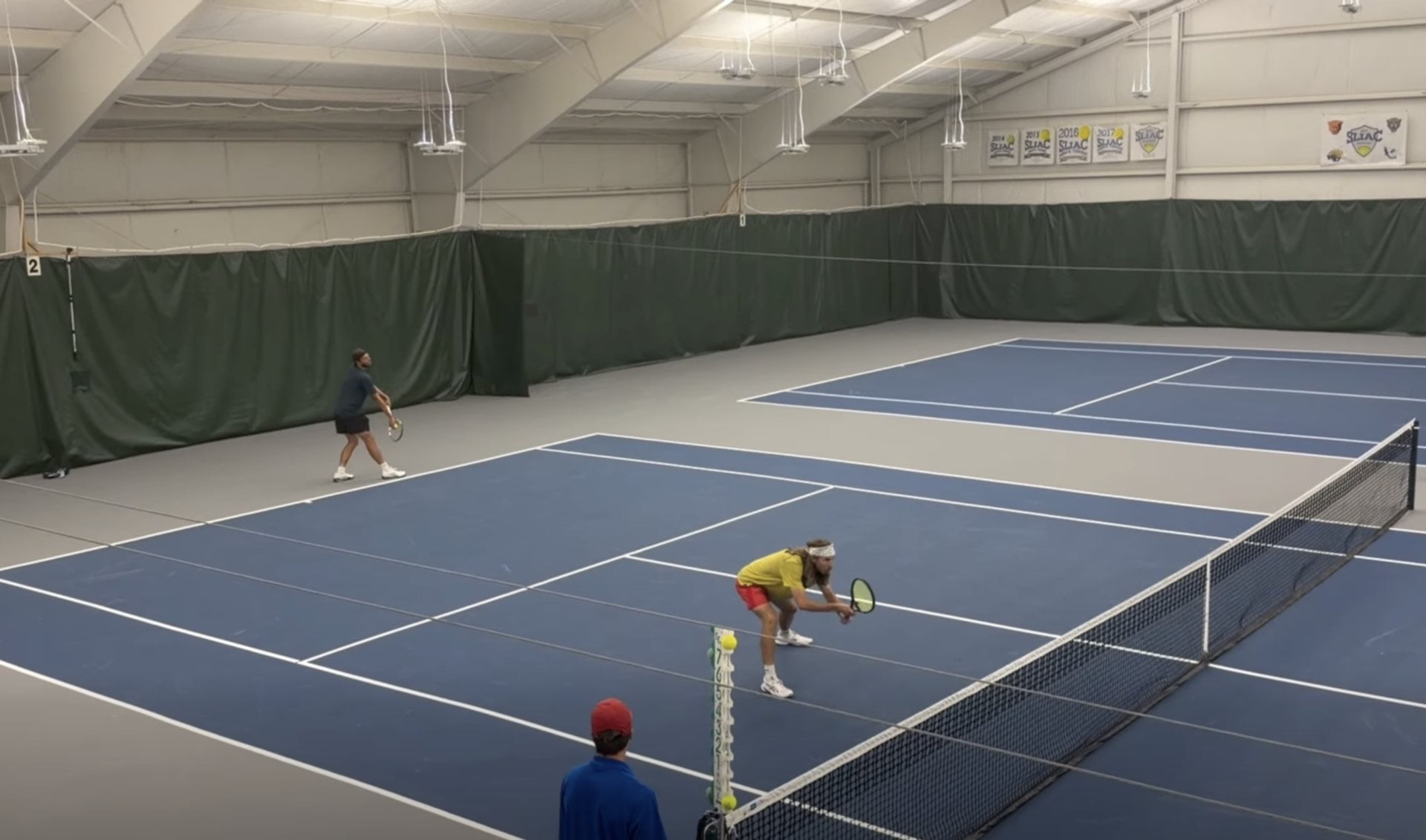 Former Edwardsville High tennis star Erik Weiler took part in the Edwardsville tournament.