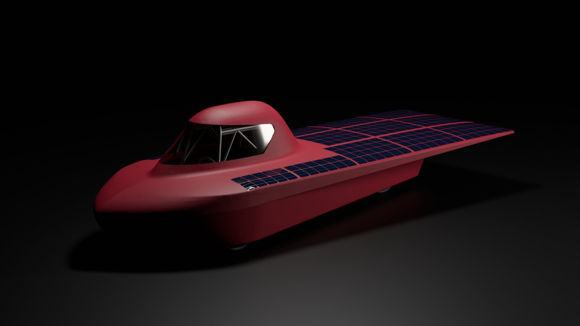 Artistic rendering of 2026 SIUE solar car
