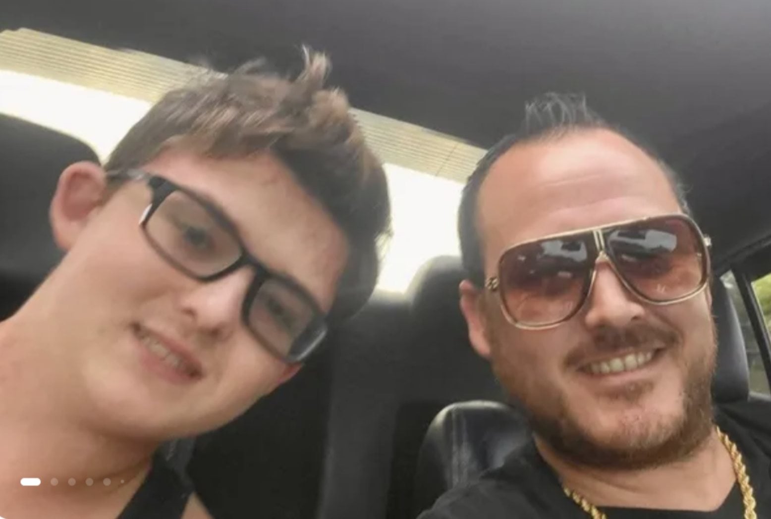 Damon Bornes and his son, Colton.