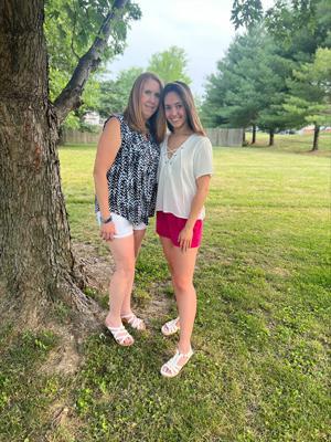 SIUE freshman Taylor Sparks (right) with her mother Dawn Sparks, Accountant III (left). 