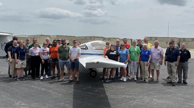 Held at St. Louis Downtown Airport, Aviation Day for Educators drew participants from the Greenville, Gillespie, Red Bud, Madison and Chester School Districts, and from Eastern Illinois University’s Grow Your Own Program.