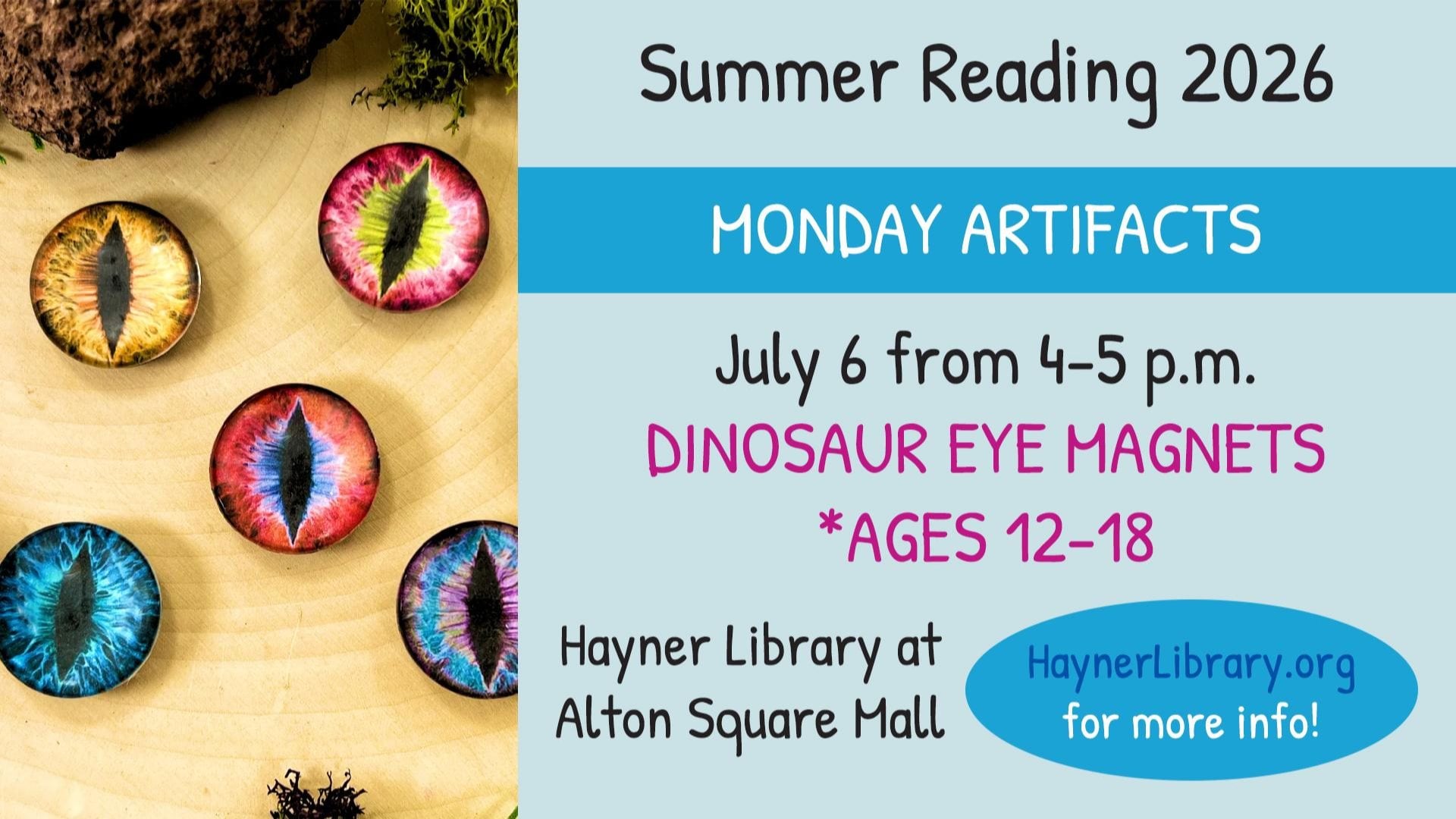 ARTifacts - Dinosaur Eye Magnets