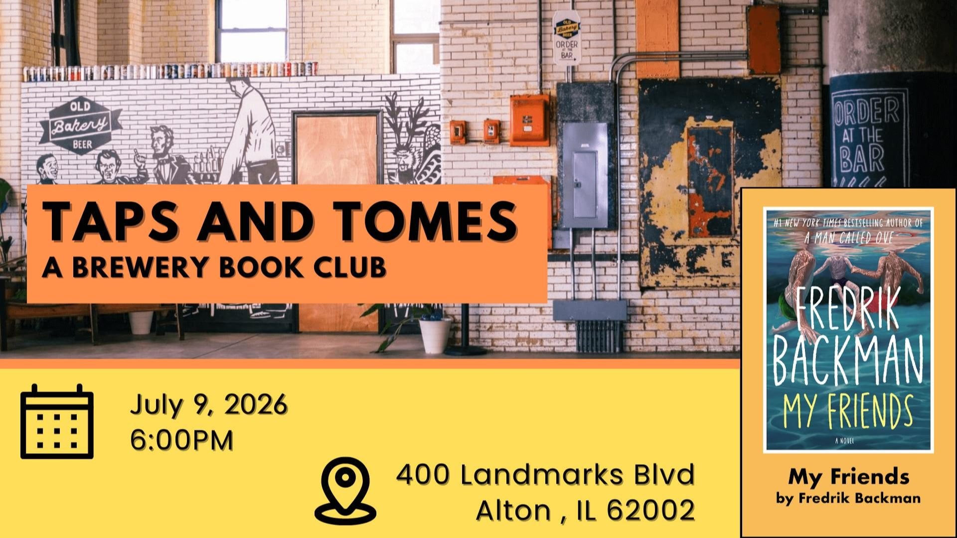 Taps & Tomes: Hayner Library’s Book Club at The Old Bakery Beer Company