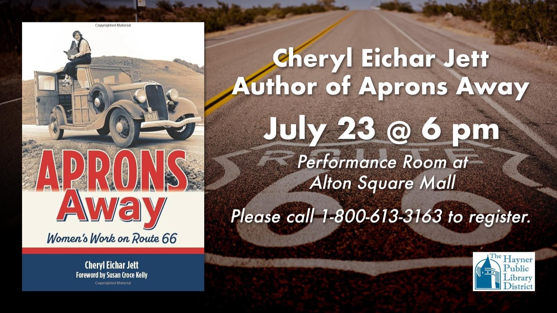 Author Cheryl Eichar Jett – Aprons Away: Women’s Work on Route 66