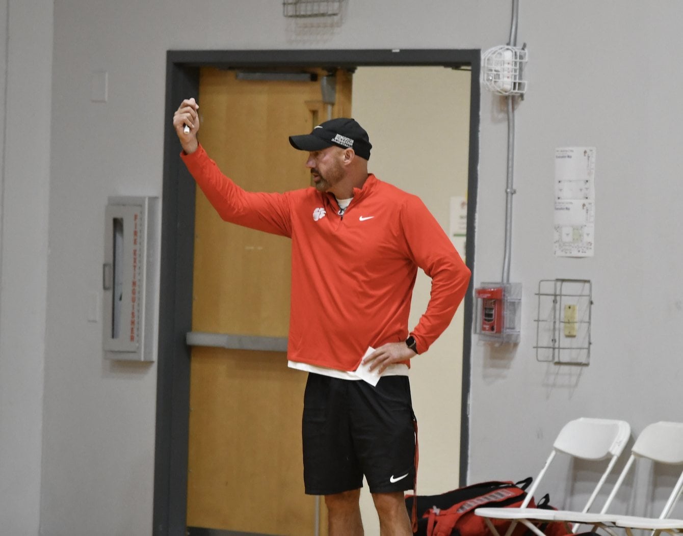 Staunton Coach Ty Laux.