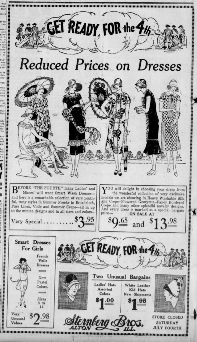 Alton Evening Telegraph (Alton, IL), July 2, 1925.