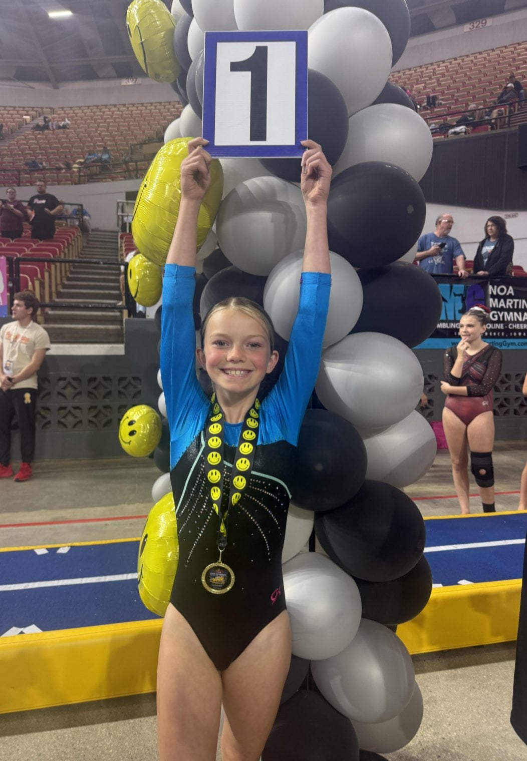 Ellie McKenney. Novice 12 first place.