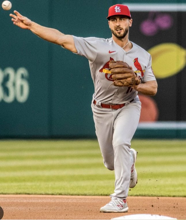Paul DeJong in a St. Louis Cardinals' uniform.