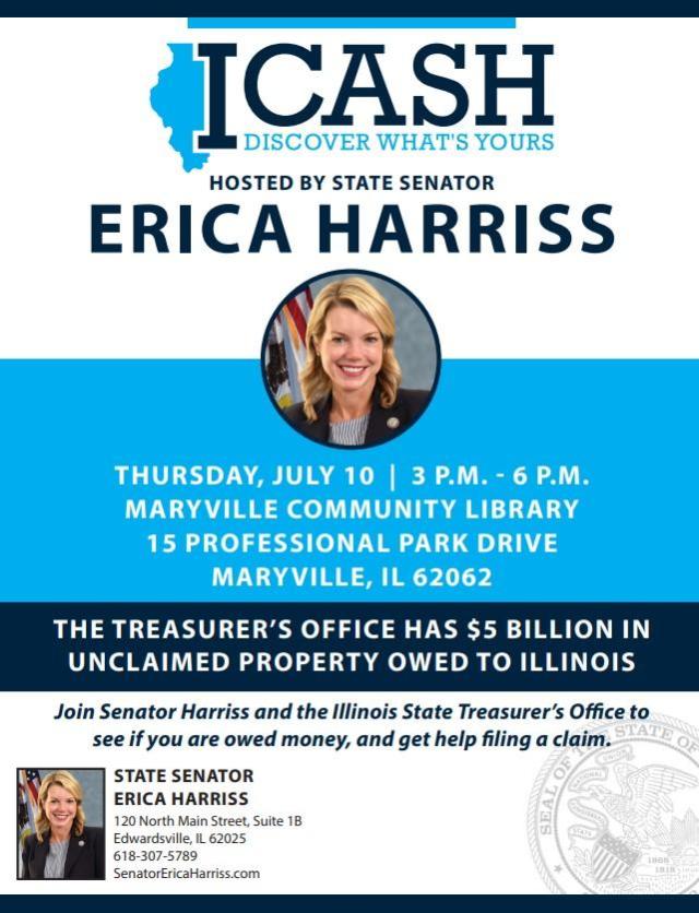 Senator Harriss to Host ICASH Event - 70925124611 ICASH July 10 2025 