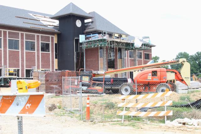 Construction on Schawrz Street is shown. (Photo by Steve Spencer)