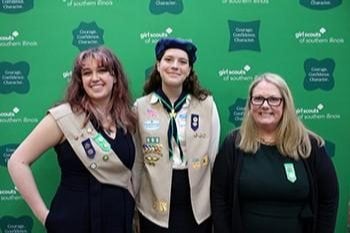From left to right: Abigail Zajac, Anna Kennedy, Erin Barriger.