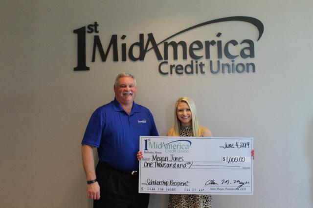 Alan Meyer &ndash; 1st MidAmerica Credit Union , President and CEO Megan Jones &ndash; Granite City High School, Graduation Class 2019