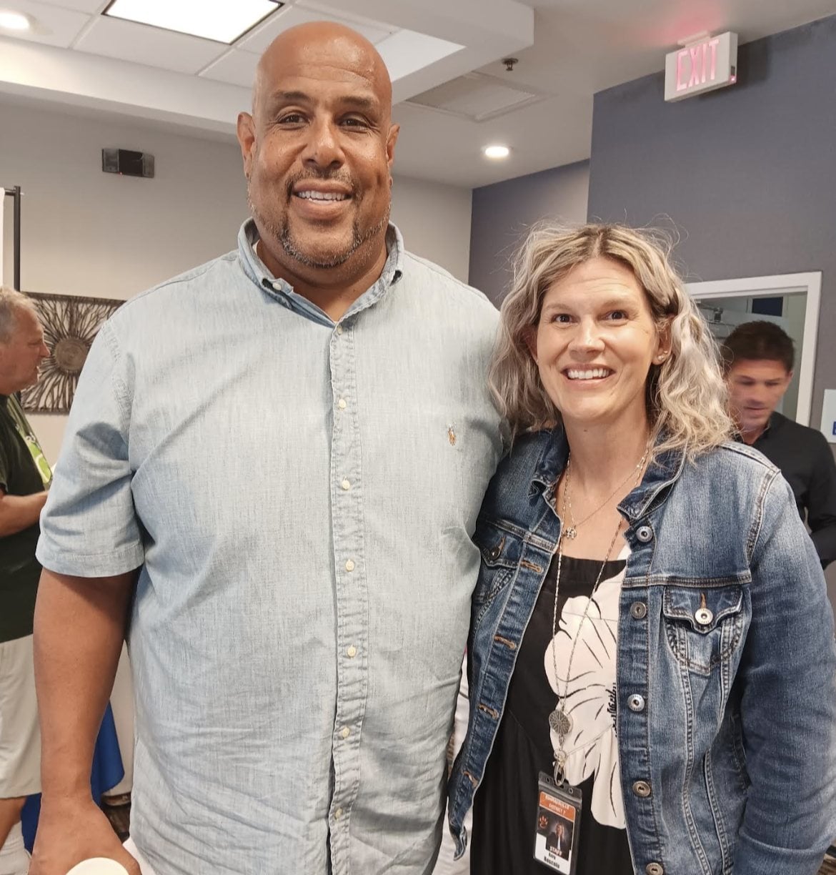 EHS Principal Alex Fox and Athletic Director Amy Boscolo.