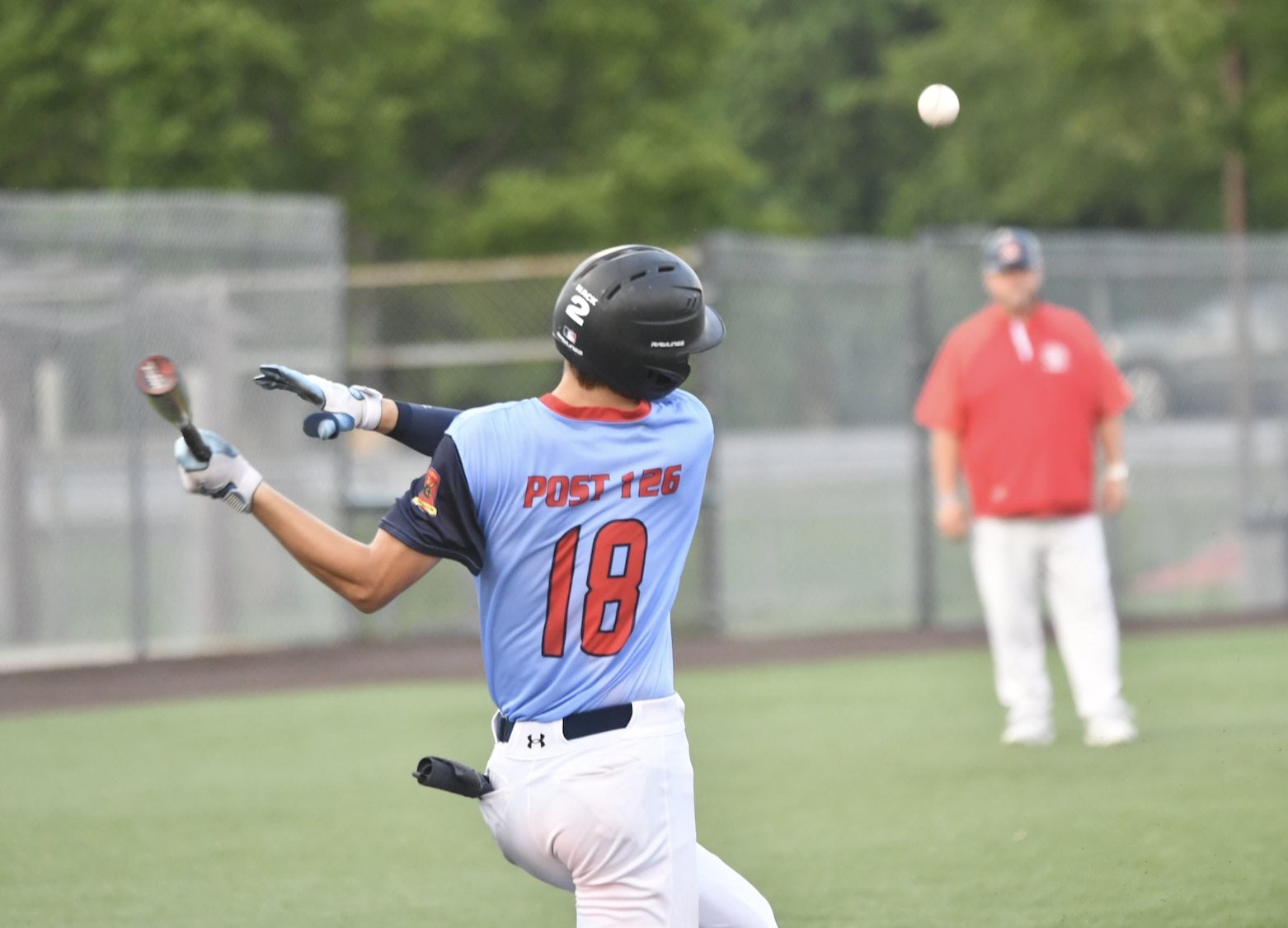 Alton Senior Legion baseball slugger Abe Kribs.