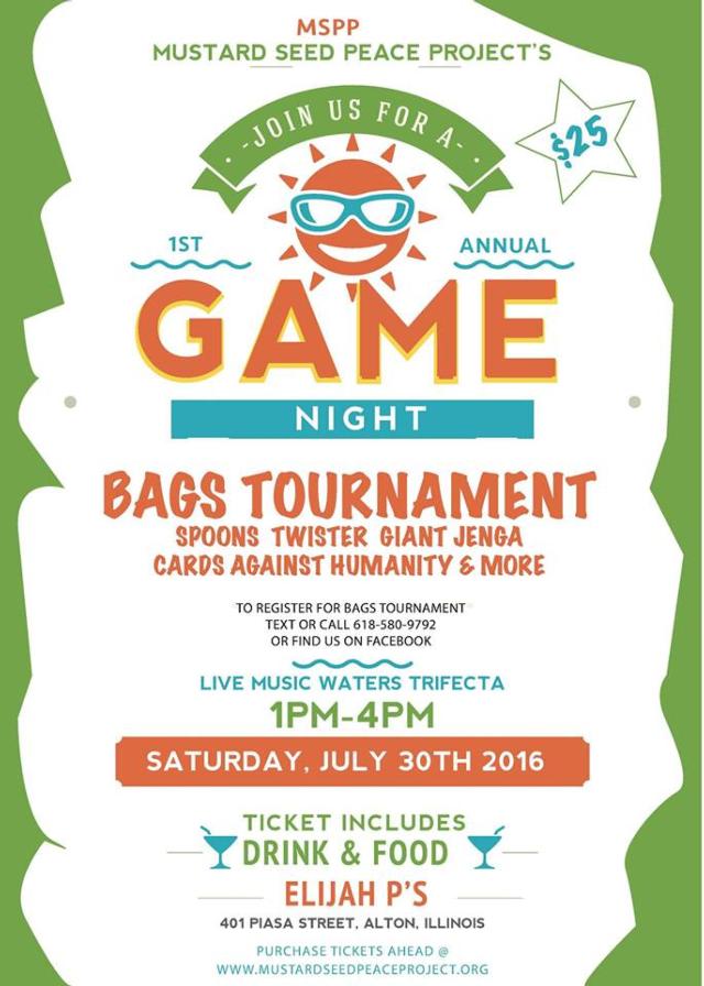 Mustard Seed Peace Project to host bags tournament fundraiser to aid