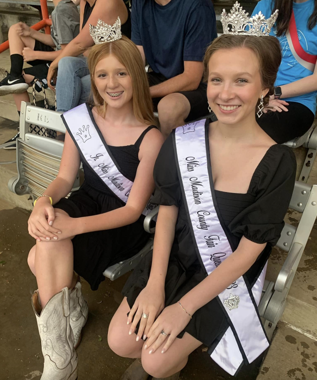 Madison County Junior Miss Landry and Miss Madison County Laini Bock.