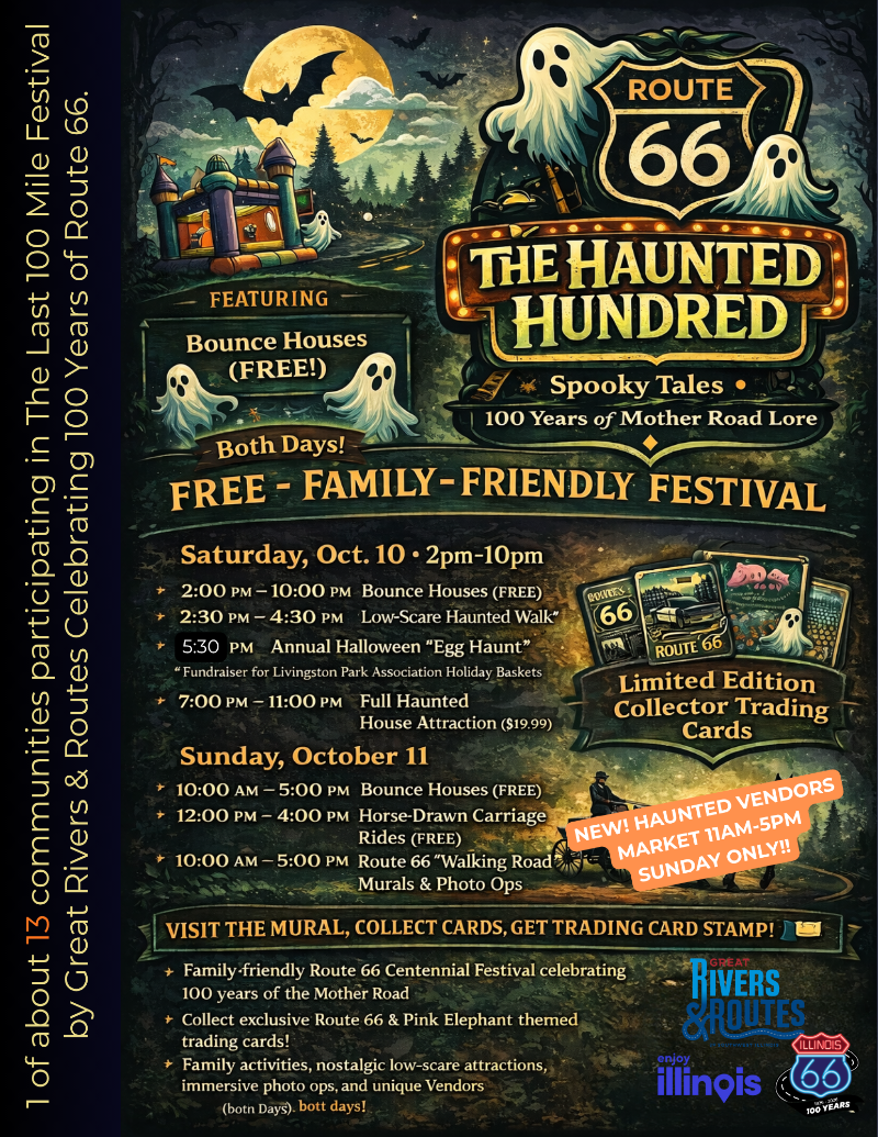 The Route 66 Haunted Hundred Festival event flyer