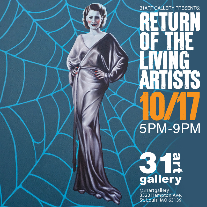 Return of the Living Artists: Costume Party and Art Opening event flyer