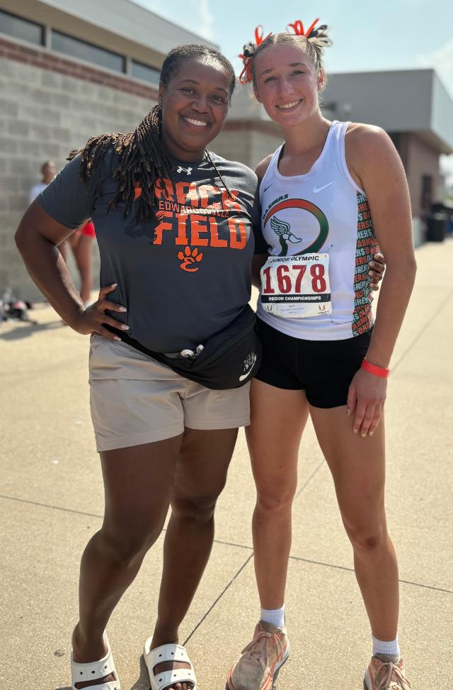 Sophie Shapiro and her coach Deserea Howard.