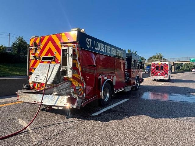 Car Collides with Fire Truck on Interstate 44 Sunday Morning