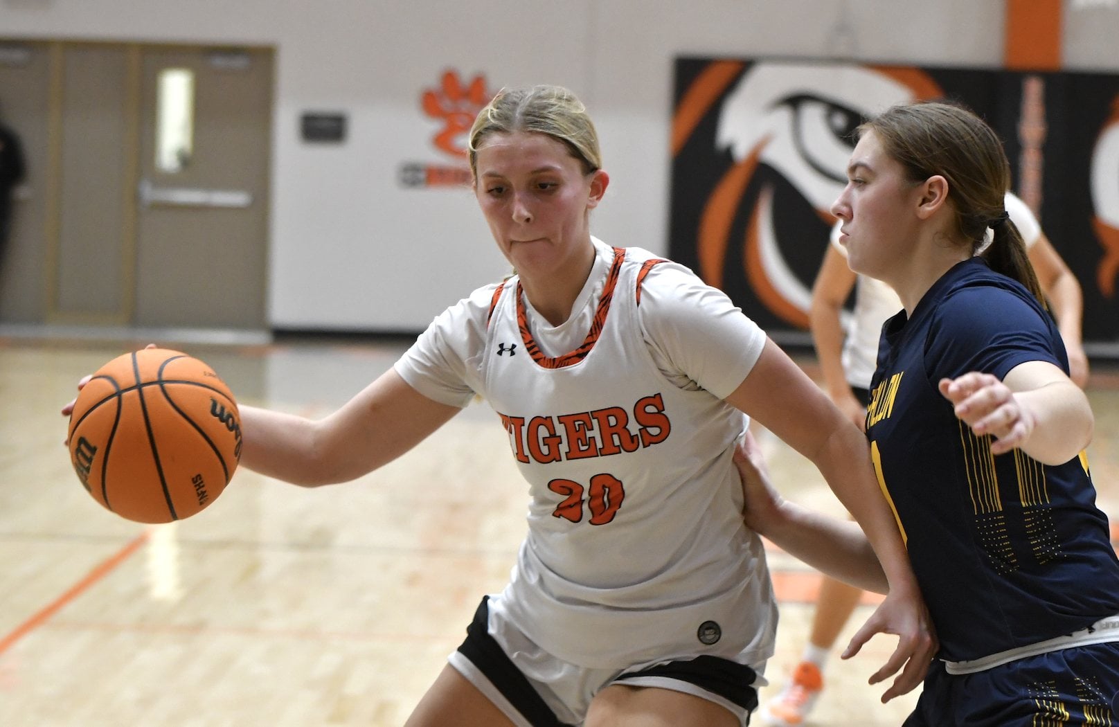 Gabby Cook as a member of the Tigers' girls basketball team in 2026.